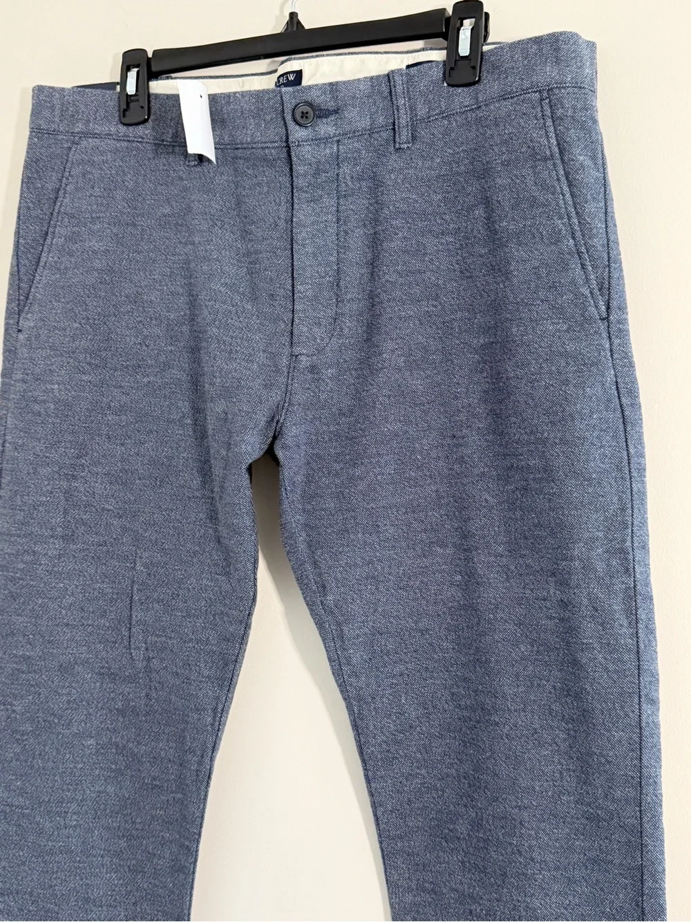 NWT J Crew Flex Slim Pants Mens 36x32 Blue Stretch Cotton Chino Preppy Office